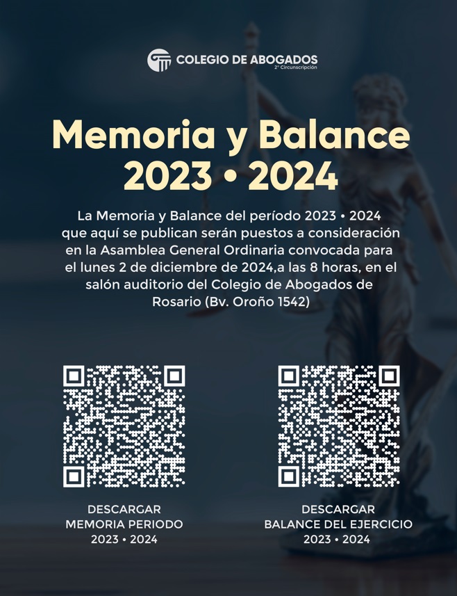 Memoria y balance 2023 – 2024